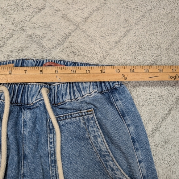 Pilcro Jeans Womens XS Blue Relaxed Pull On Ultra High Rise Slouchy Utility Tape - Picture 5 of 8